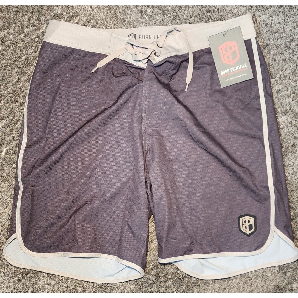 Born Primitive Men's Size 32 Island Short Falcon Board Shorts 8" Swim Trunks